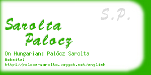 sarolta palocz business card
