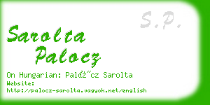 sarolta palocz business card